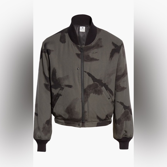 Sasquatchfabrix Crow Print Wool Bomber - Picture 2 of 9